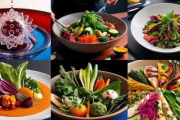 imagen de varios platillos de comida apetecible, vegetales y comida en tendencia
